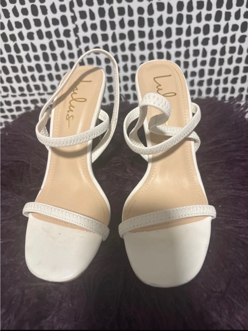 Lulu's White Strappy Slingback Sandals